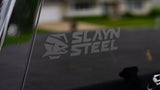 SLAYNSTEEL LOGO MATTE BLACK DECAL