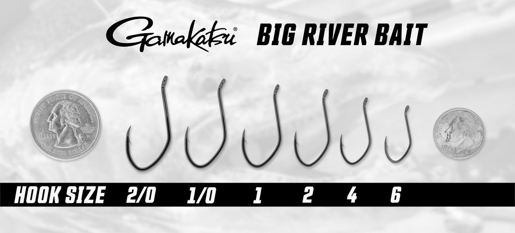 biggest fishing hook on rivr GAMAKATSU BIG RIVER BAIT HOOKS – SLAYNSTEEL